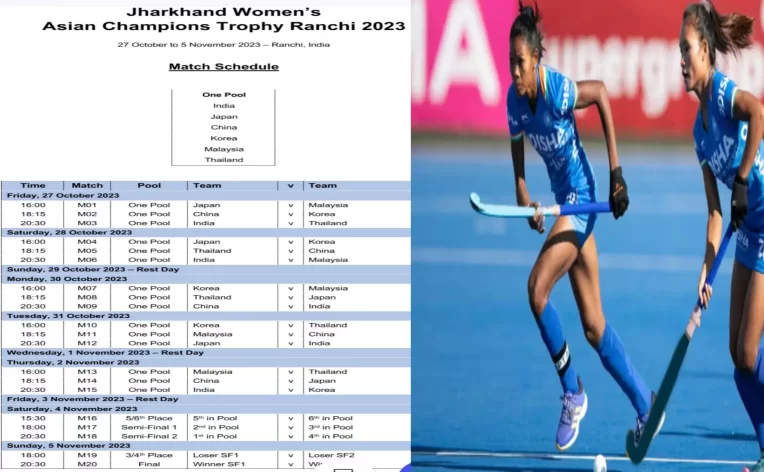 रांची में होनेवाले पहले अंतरराष्ट्रीय वूमेंस हॉकी टूर्नामेंट के शेड्यूल जारी रांची में होनेवाले पहले अंतरराष्ट्रीय वूमेंस हॉकी टूर्नामेंट के शेड्यूल जारी